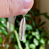 Clear Quartz cabochon teardrop earrings E2456 KEGJ956 - Nature's Magick