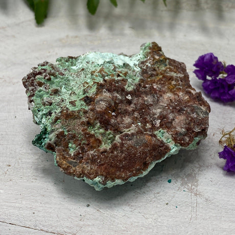 Drusi Coated Chrysocolla, Malachite & Dolomite CR3270 - Nature's Magick