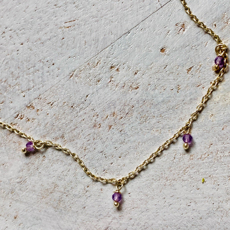 Fine micro-beaded anklet N639 - Nature's Magick