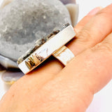 Golden Astrophyllite oval ring with beaten band s.10 KRGJ1481 - Nature's Magick