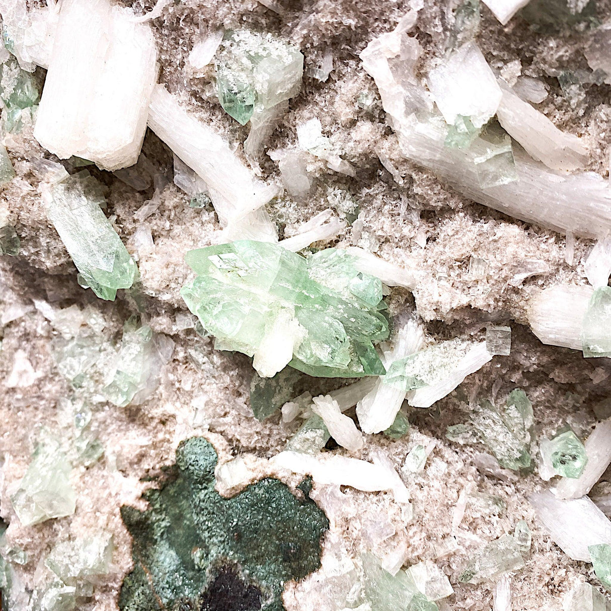 Green Apophyllite large crystal cluster 5.918kg GAPOC-01 - Nature's Magick