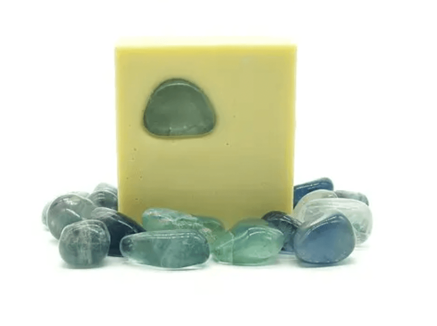 Handmade Crystal Soap Bar "Hata" Fluorite - Nature's Magick