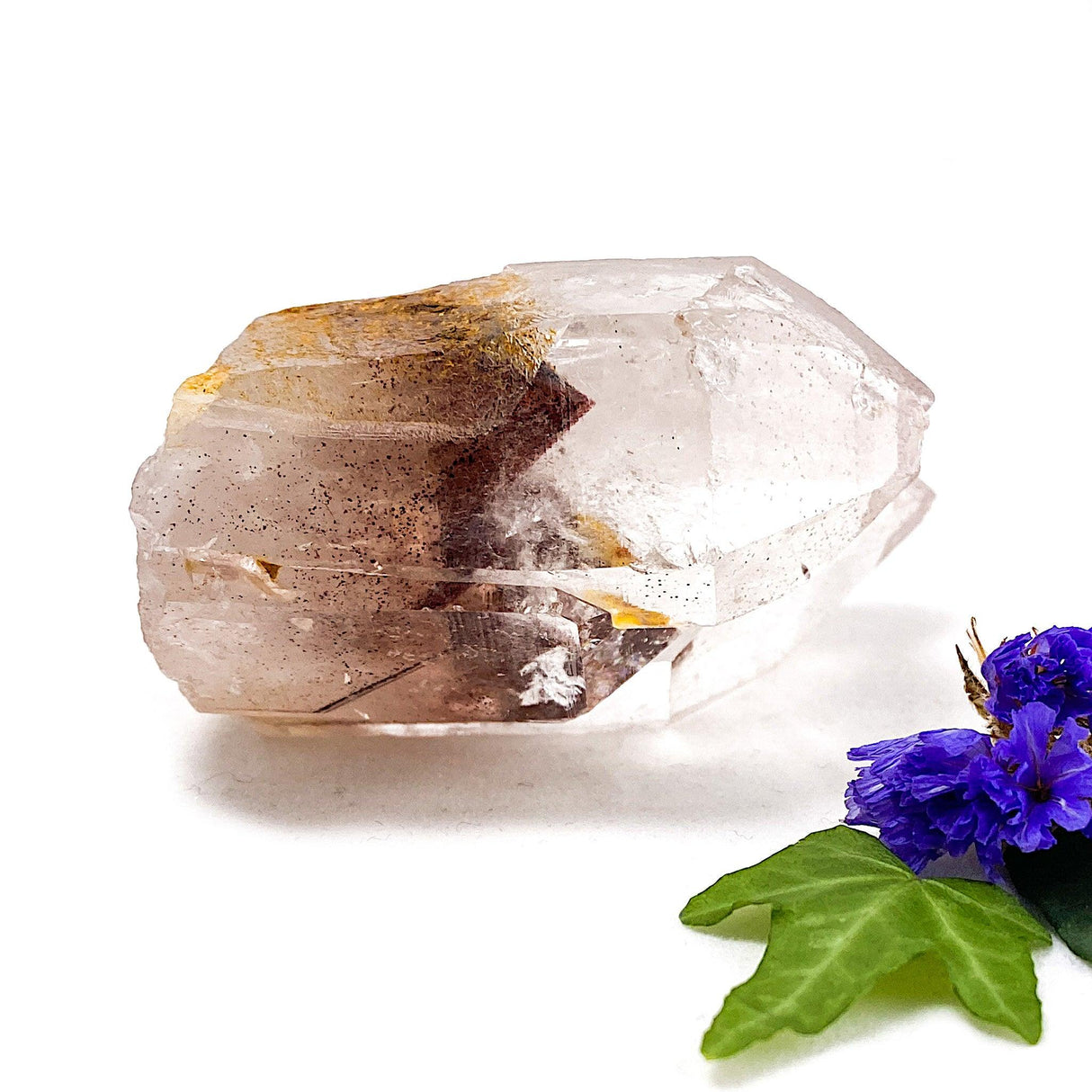 Hematite covered phantoms in quartz crystal HPQ-09 - Nature's Magick