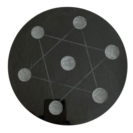 Large Black Obsidian Grid Plate BOGP01 - Nature's Magick