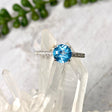 London Blue Topaz brilliant cut w. CZ ring s.7 HRGJ-06 - Nature's Magick