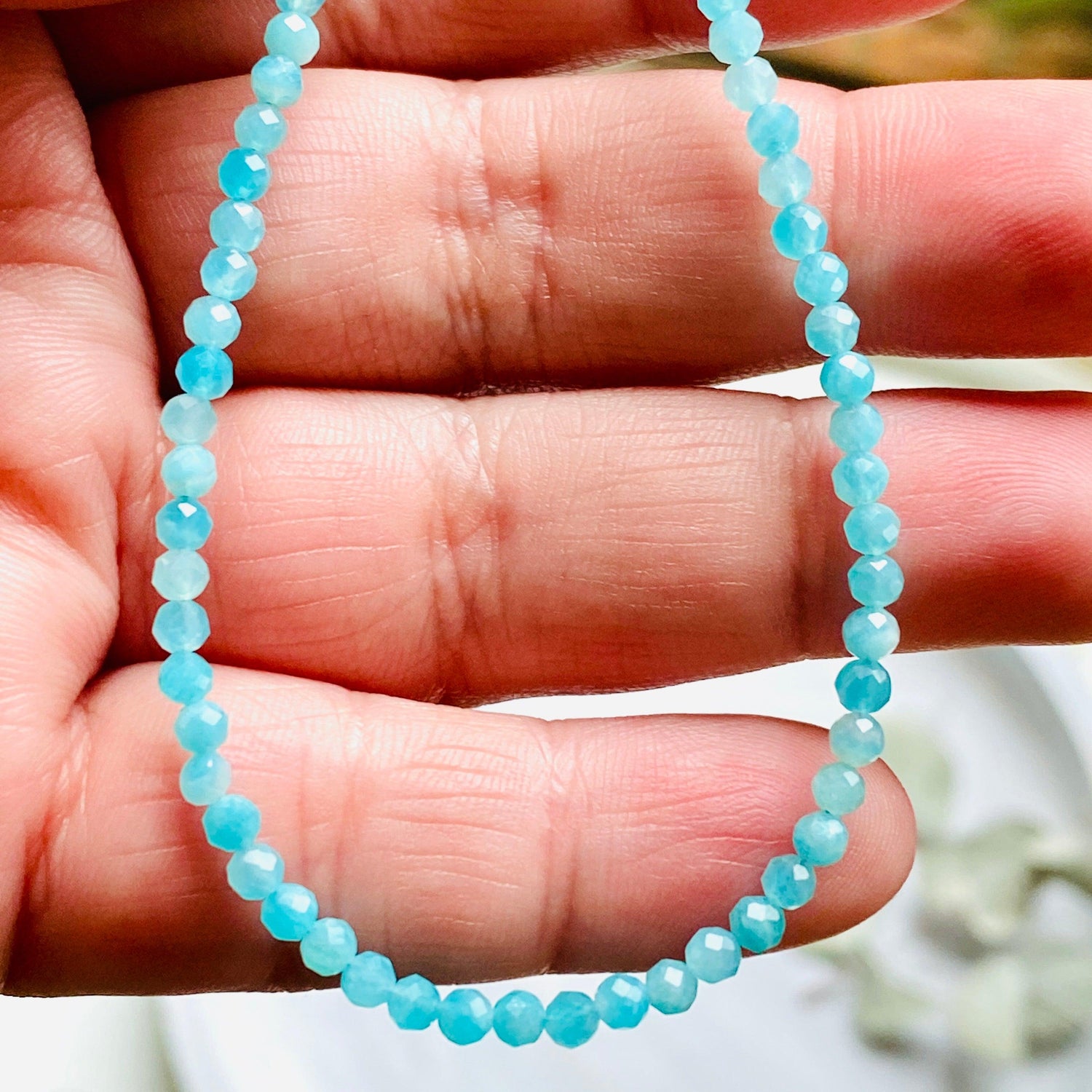 Micro Bead Necklace - Amazonite - Nature's Magick