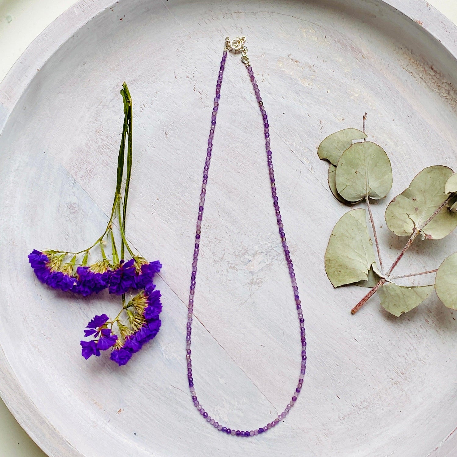 Micro Bead Necklace - Amethyst - Nature's Magick