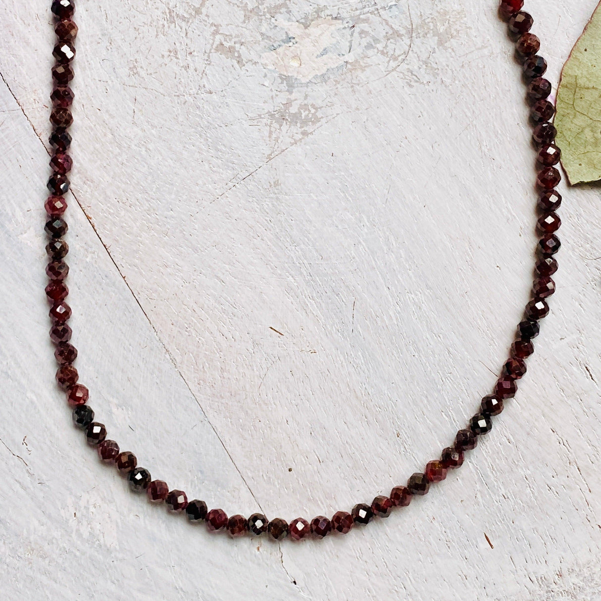 Micro Bead Necklace - Garnet - Nature's Magick