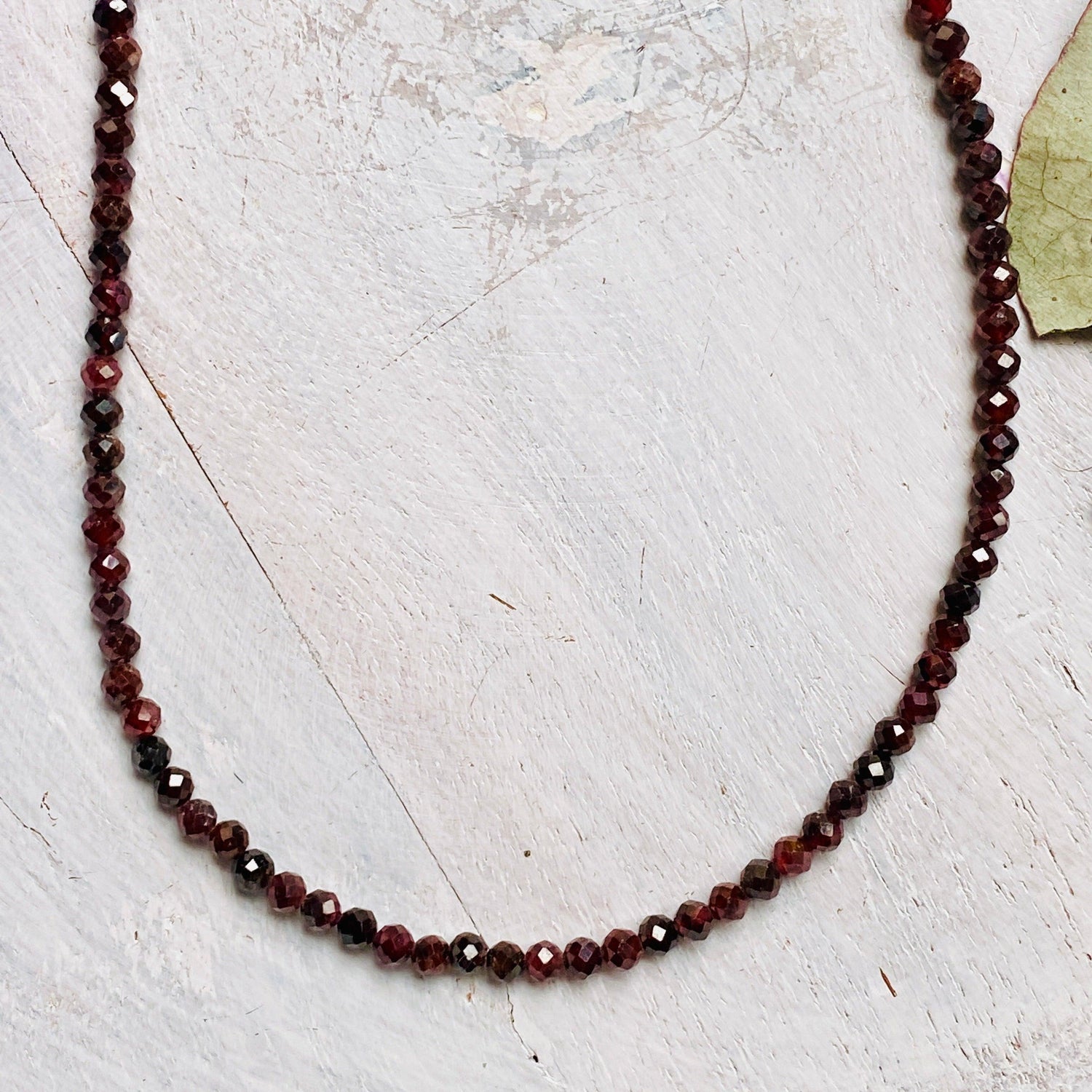 Micro Bead Necklace - Garnet - Nature's Magick
