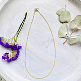 Micro Bead Necklace - Lemon Quartz - Nature's Magick