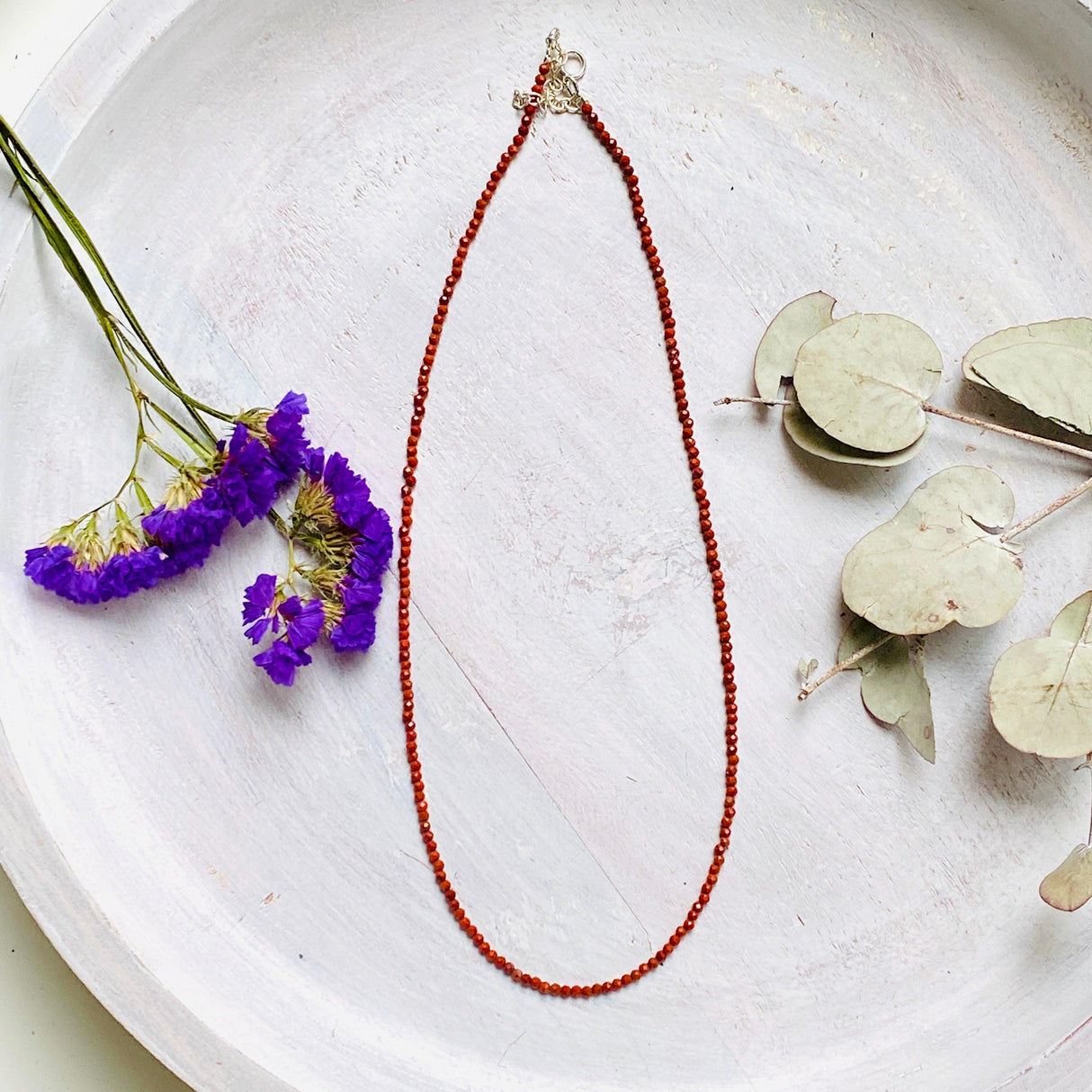 Micro Bead Necklace - Red Jasper - Nature's Magick