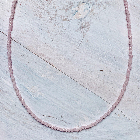Micro Bead Necklace - Rose Quartz - Nature's Magick