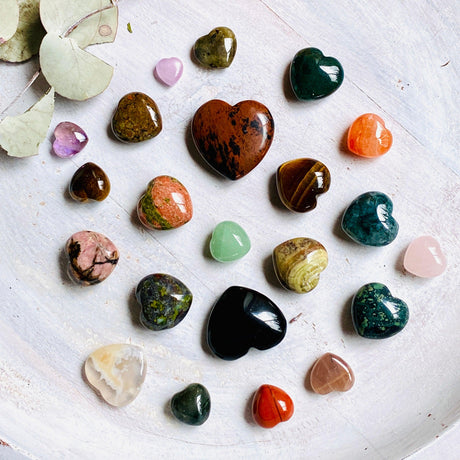 Mini Hearts - Assorted Gemstones - Nature's Magick