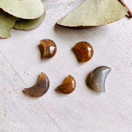 Mini Moons - Assorted Gemstones - Nature's Magick