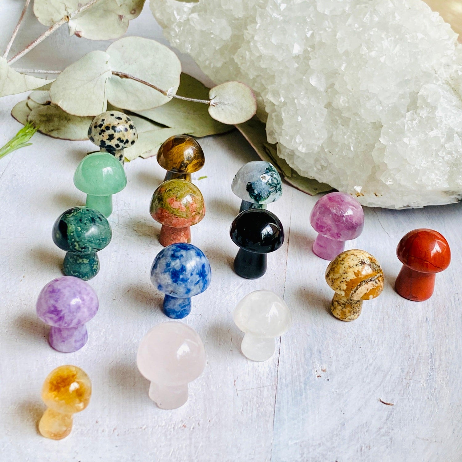 Mini Mushrooms - Assorted Gemstones - Nature's Magick