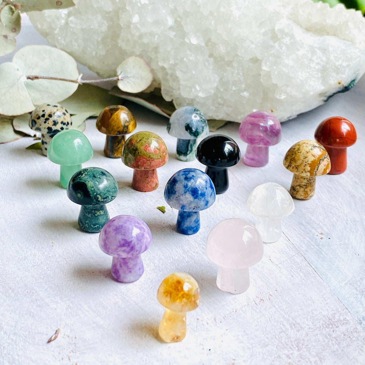 Mini Mushrooms - Assorted Gemstones - Nature's Magick