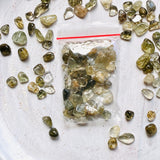 Mini tumbled stones (Chips) 50g - Epidote in Quartz - Nature's Magick