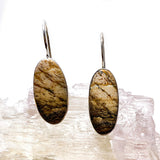 Picture Jasper oval cabochon earrings KEGJ531 - Nature's Magick