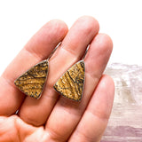 Picture Jasper Triangular cabochon earrings KEGJ533 - Nature's Magick