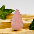 Pink Opal teardrop cabochon ring with split band s.9 KRGJ1589 - Nature's Magick