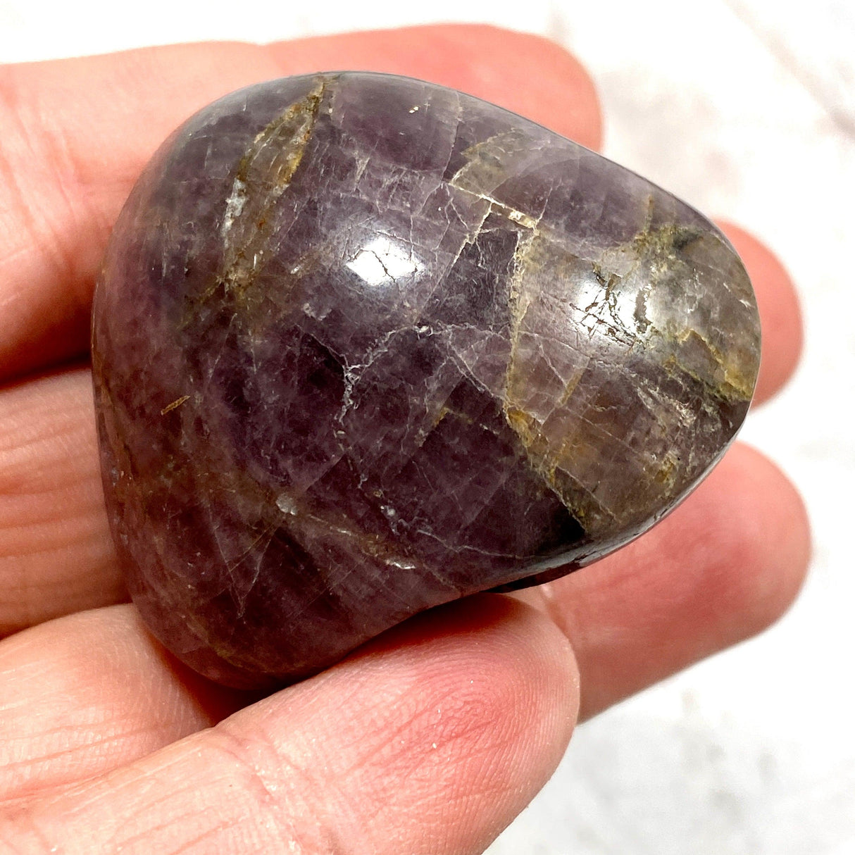 Purple Anhydrite / Angelite Tumble Stone 60-80g CR3419 - Nature's Magick