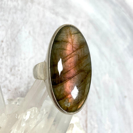 Purple Labradorite oval ring s.10 PRGJ285 - Nature's Magick