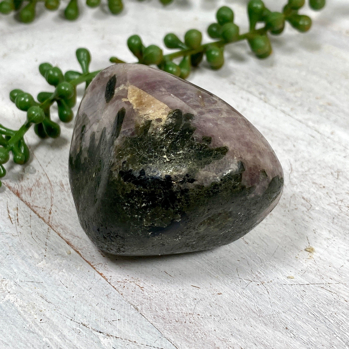 Rare Angellite Anhydrite Large Gallets With Chrome Diopside & Orange Calcite CR3491 - Nature's Magick