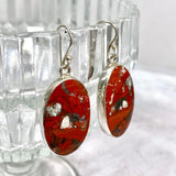Red Jasper oval earrings KEGJ1159 - Nature's Magick