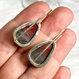 Red Jasper teardrop fixed hook earrings KEGJ1161 - Nature's Magick