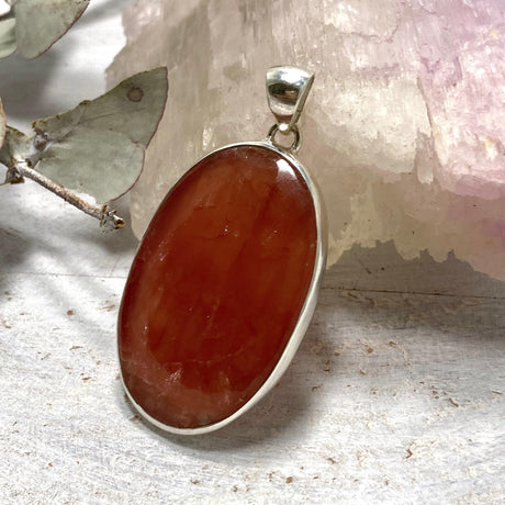 Rhodocrosite oval pendant KPGJ3236 - Nature's Magick