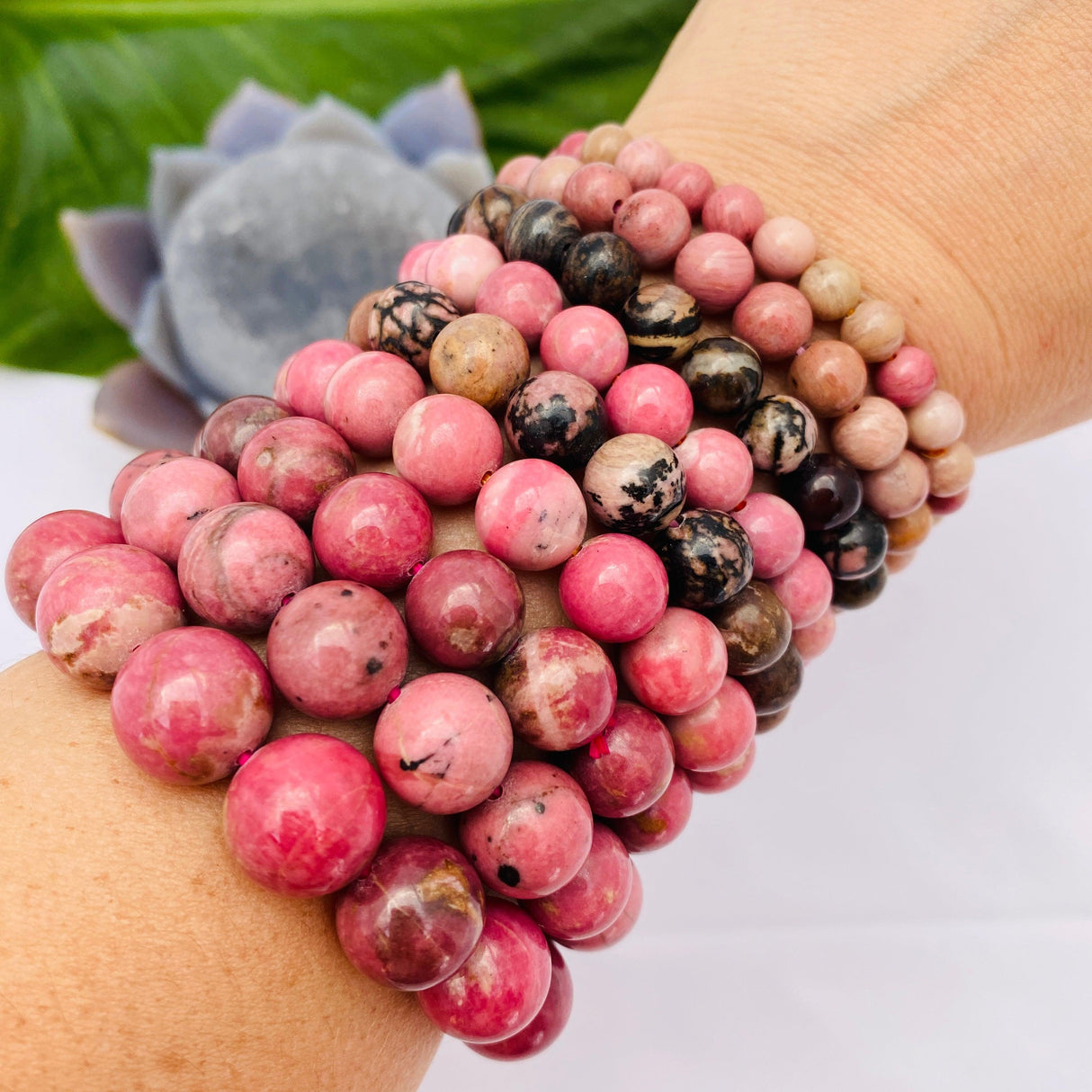 Rhodonite bracelet - Nature's Magick