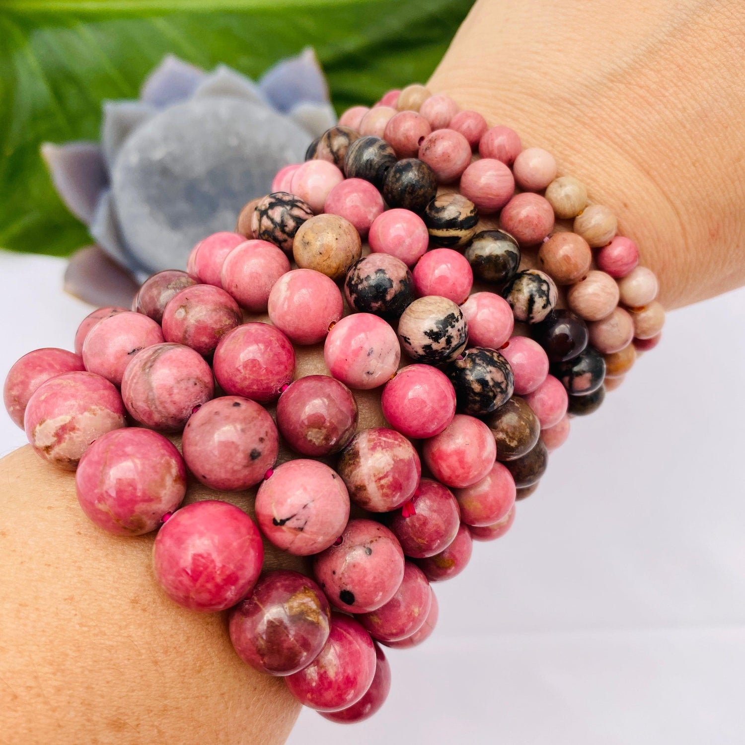Rhodonite bracelet - Nature's Magick