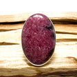 Rhodonite large oval ring with beaten band s.7.5 KRGJ696 - Nature's Magick