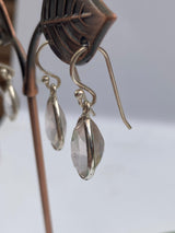 Rose Quartz Faceted Earrings Teardrop - Nature's Magick