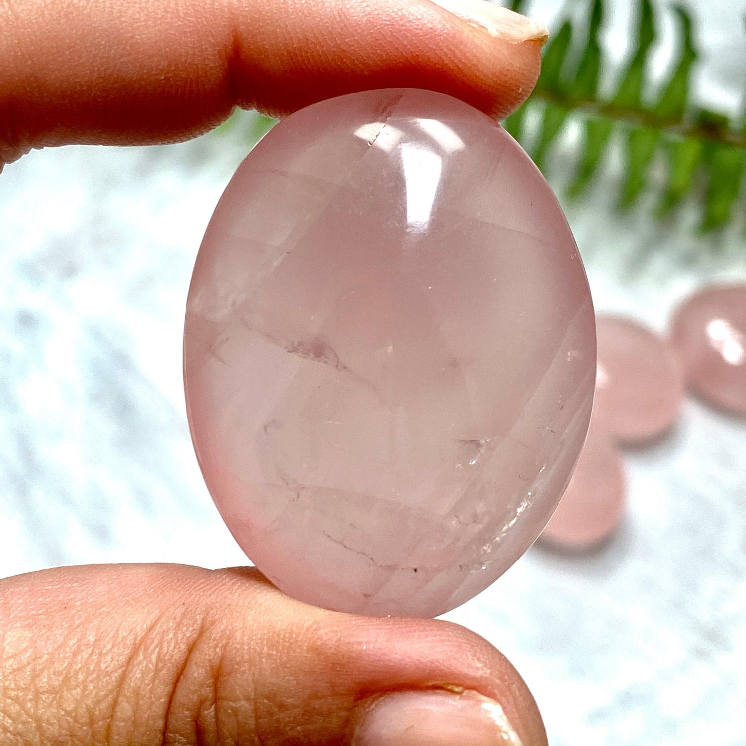 Rose quartz Palmstone RQP - Nature's Magick