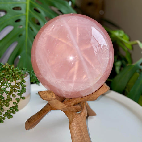 Rose Quartz sphere RQSP-01 - Nature's Magick