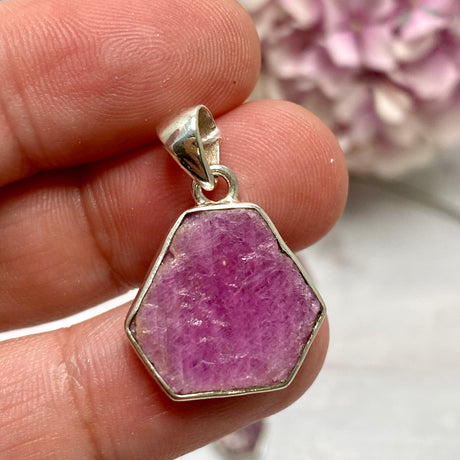 Ruby Raw Hexagonal Pendant KPGJ3341 - Nature's Magick
