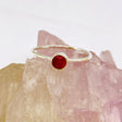 Ruby Round Faceted Fine Band RingR3754-RU - Nature's Magick