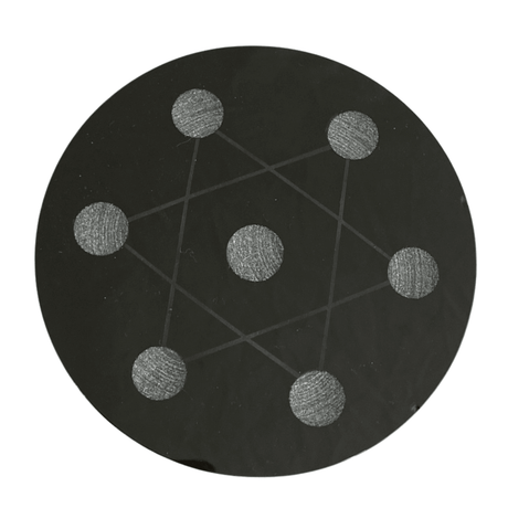 Small Black Obsidian Grid Plate BOGP03 - Nature's Magick