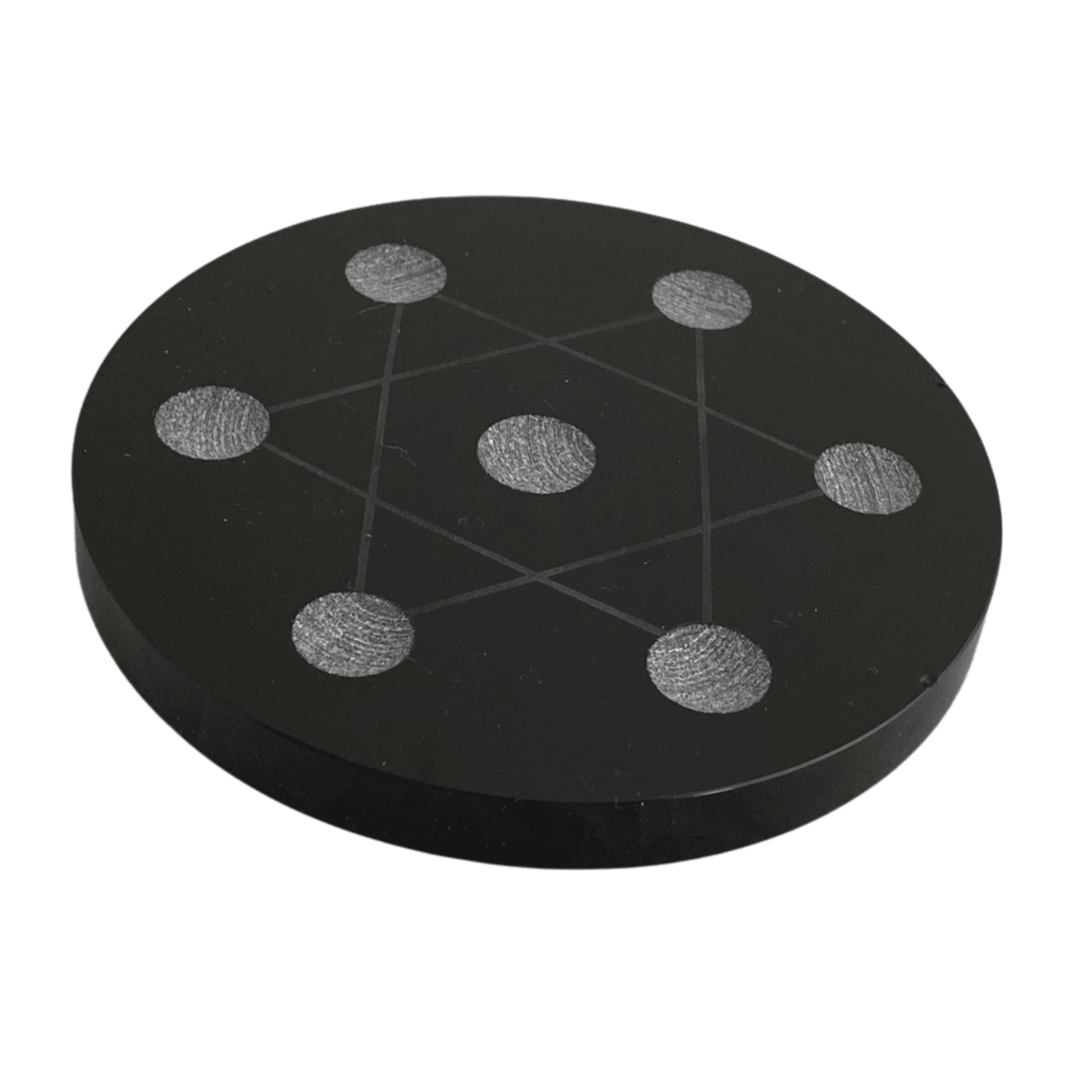 Small Black Obsidian Grid Plate BOGP03 - Nature's Magick