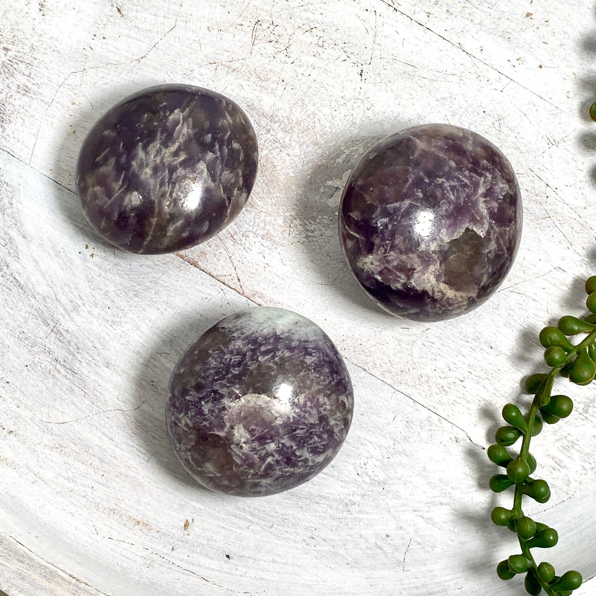 Smokey Lepidolite Palmstones/Gallets SLG - Nature's Magick