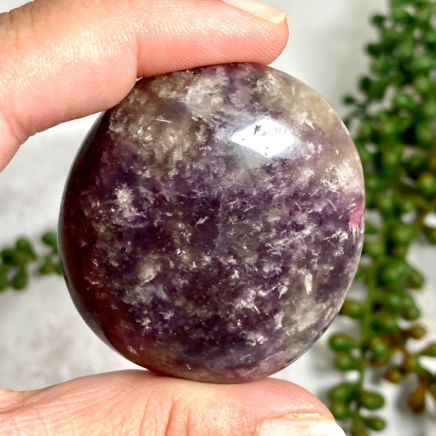 Smokey Lepidolite Palmstones/Gallets SLG - Nature's Magick