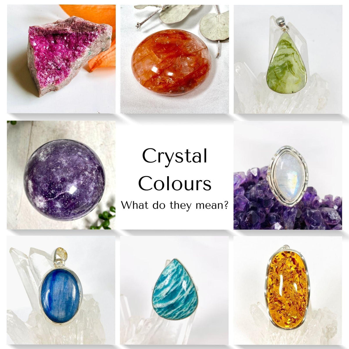 Crystal Colours Decoded: Unlocking Their Secret Meanings – Nature's Magick