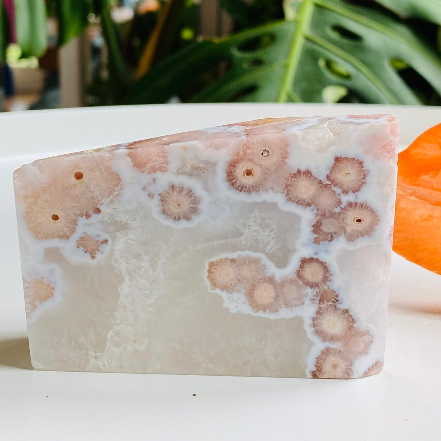 Pink Flower Agate