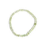 Faceted Square Gemstone Bracelet 3-4mm