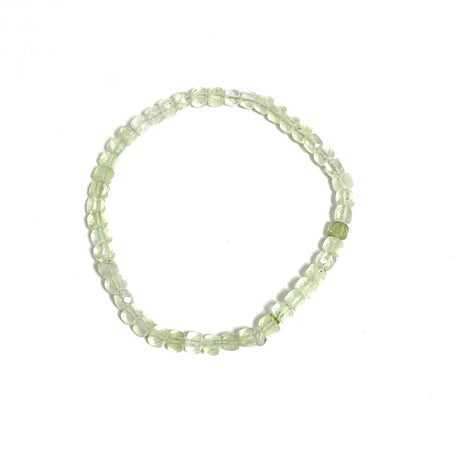 Faceted Square Gemstone Bracelet 3-4mm