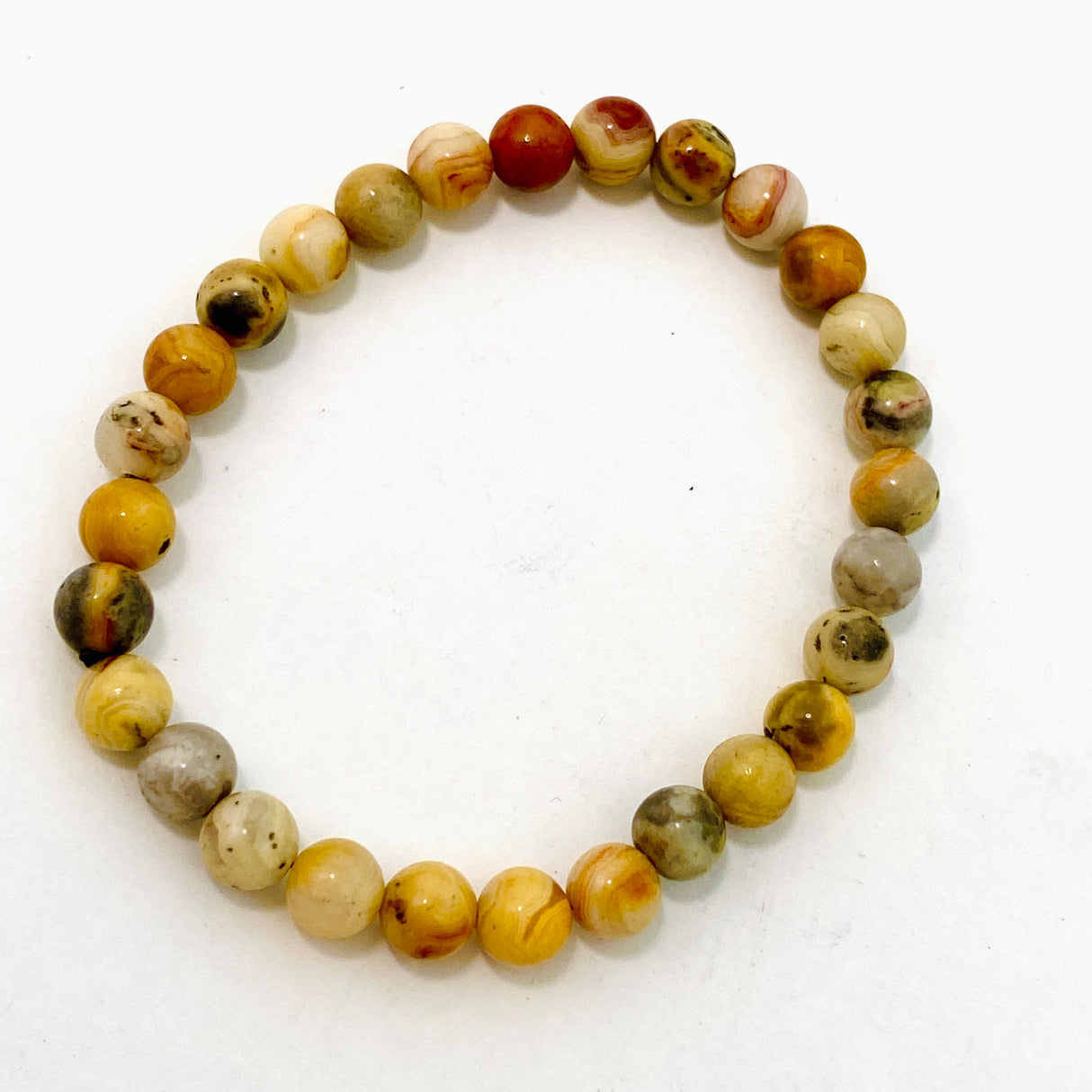 Crazy lace agate bracelet