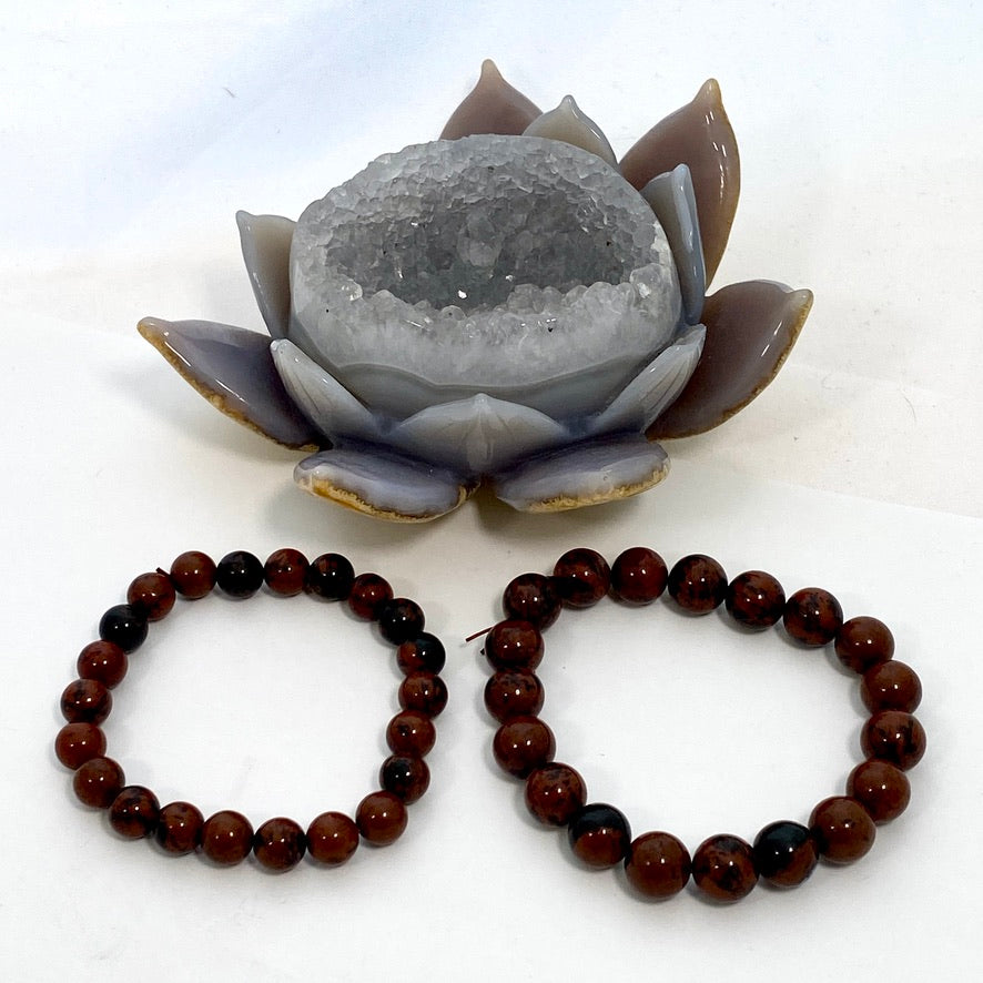 Mahogany obsidian bracelet