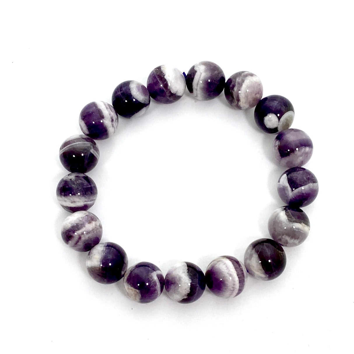 Chevron Amethyst Bracelet