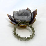 Epidote in Quartz Bracelet